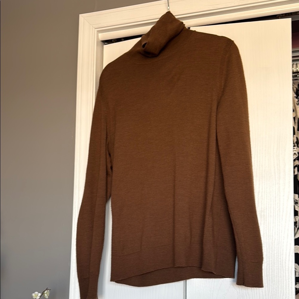 Men's Brown Turtleneck Sweater